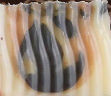 Load image into Gallery viewer, Activated charcoal/Tumeric/lavender infused body bar
